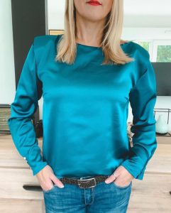 Patron PDF blouse kim turquoise