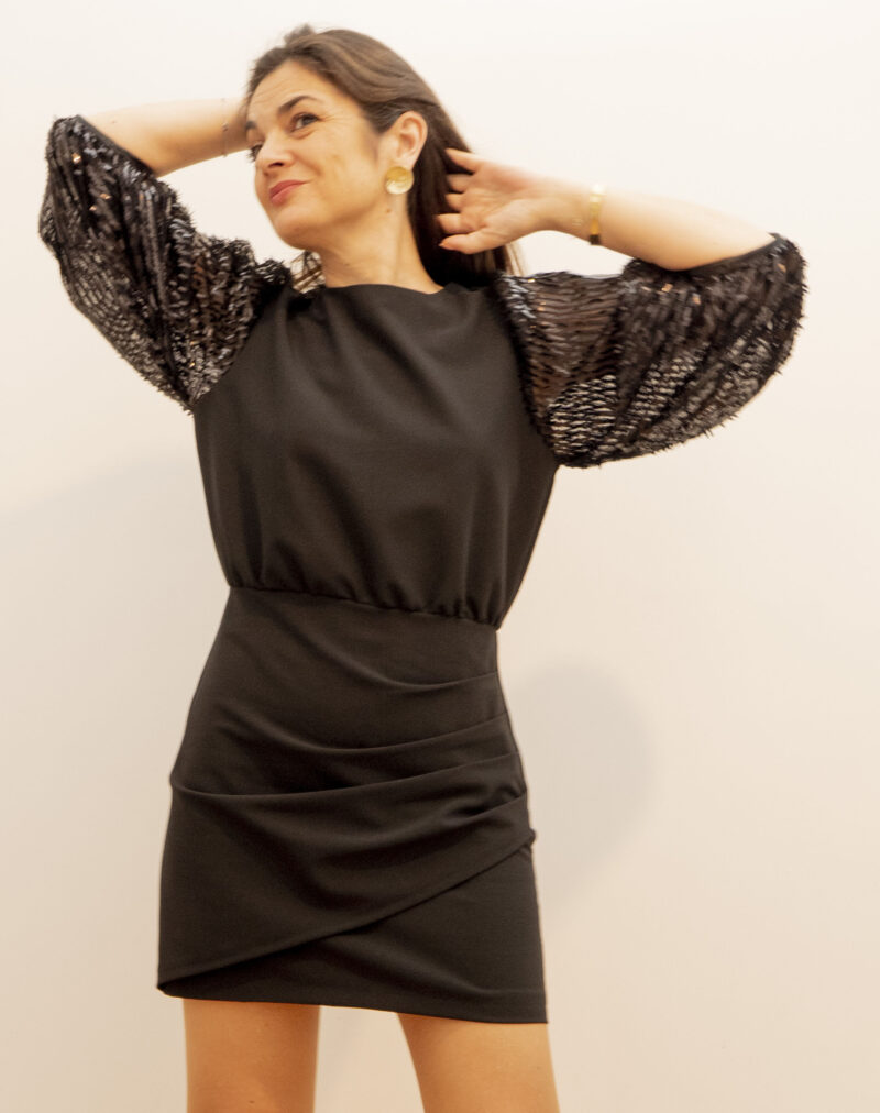 Patron couture PDF robe noire Chrystale