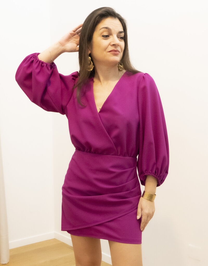 Patron couture PDF robe rose fete Chrystale
