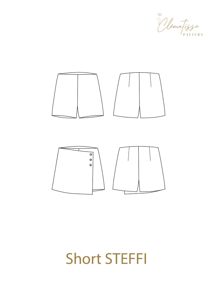 Patron couture PDF short Steffi
