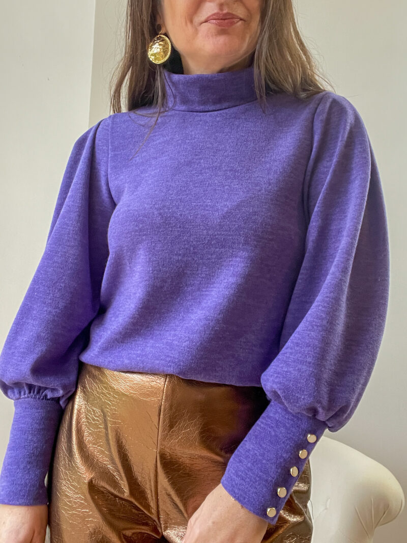 Patron couture PDF pull MAYA violet