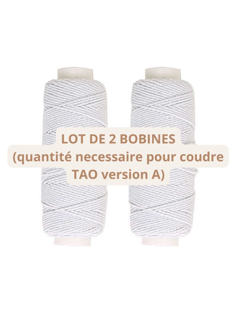 Bobine fils élastique blanc